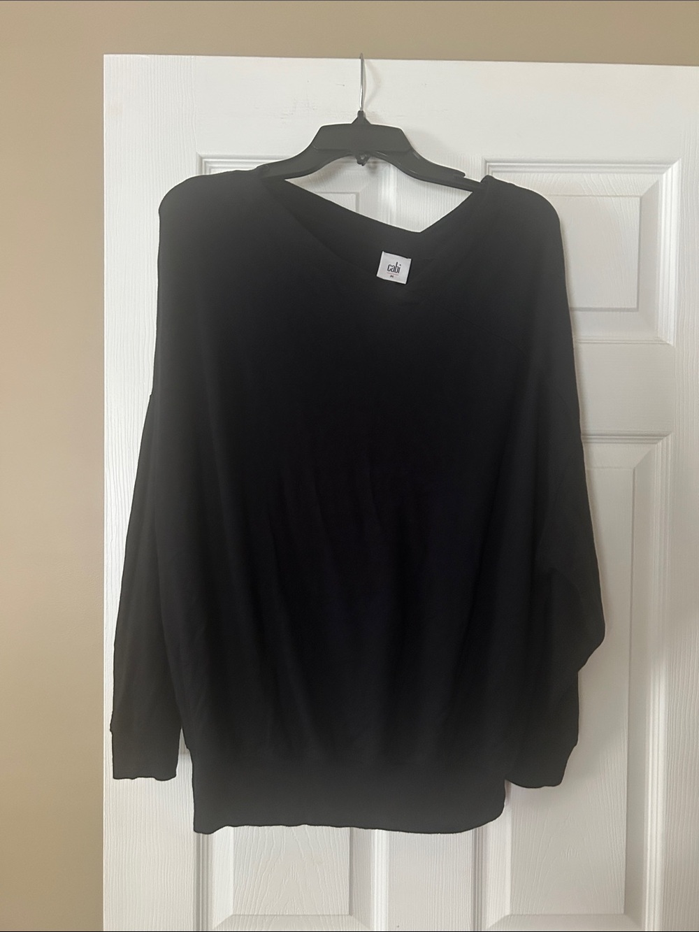 CAbi Black V-Neck Lightweight Top